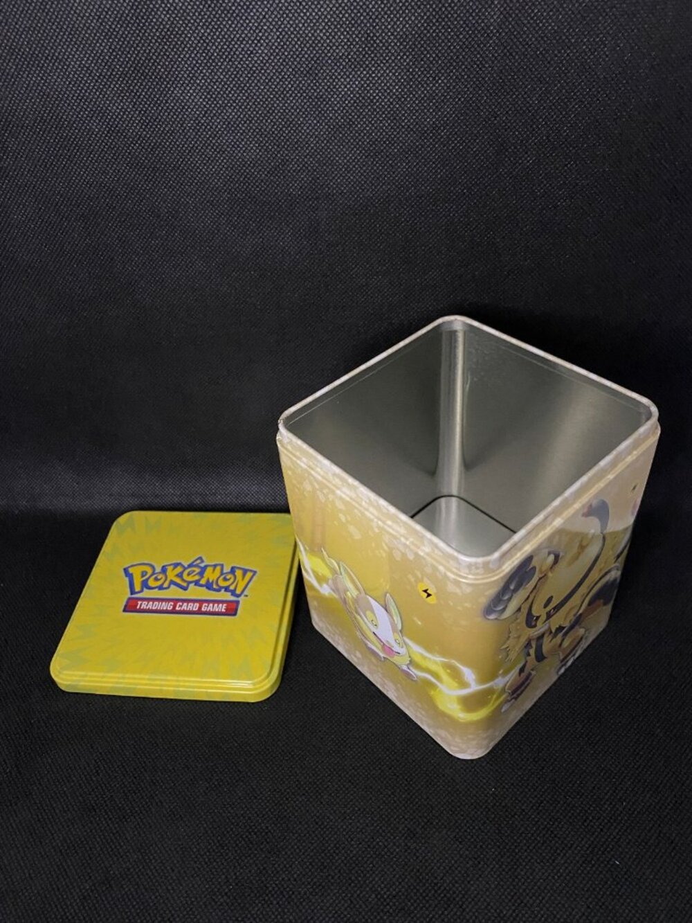 Empty Pokemon Stack 'Em High! Lightning Stacking Tin Storage Container